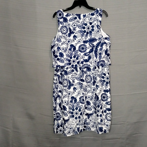 CATO floral layered shift dress - Picture 2 of 6
